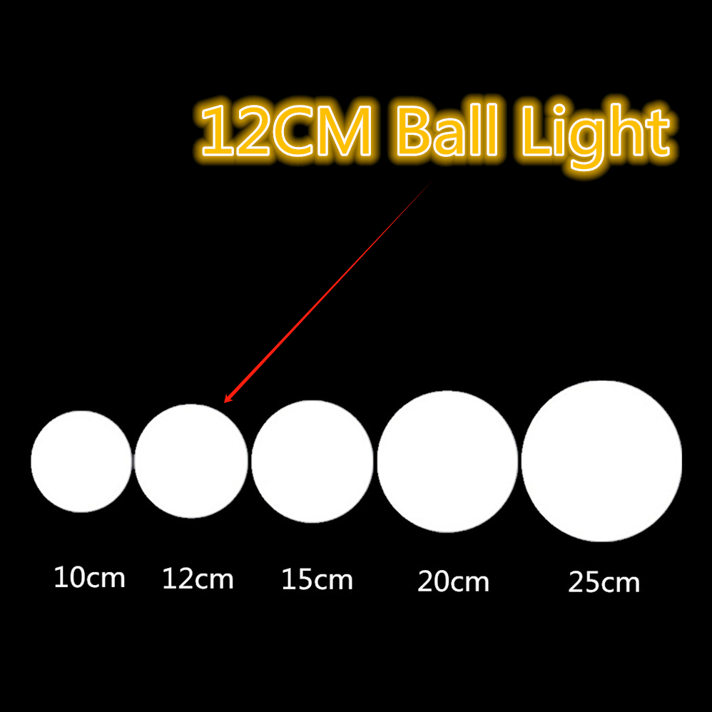 Boule lumineuse LED Rechargeable pour enfants et adultes, veilleuse Globe d'extérieur avec télécommande, idéale pour la décoration de jardin de cour: Black