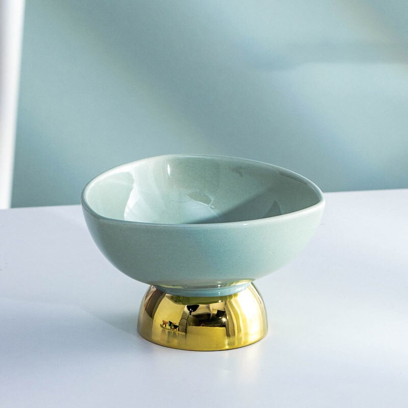 Keramische Ijs Cup Tall Kom Dessert Restaurant Ijs Cup Siroop Kom Huishoudelijke Yoghurt Kom Kerstcadeaus: Light Green Bowl