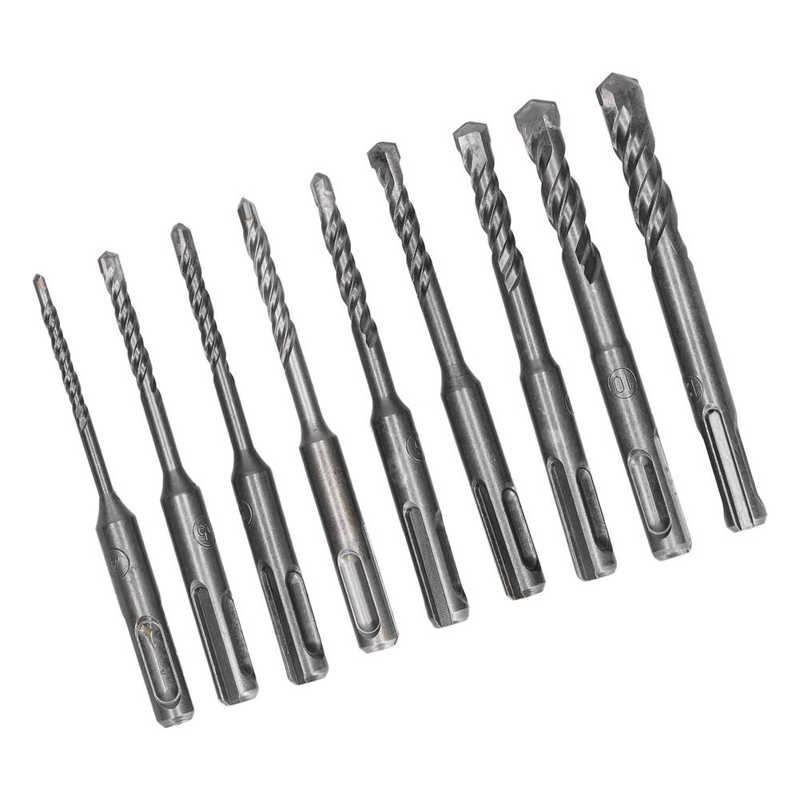 Rotary Hammer Drilling Bits Masonry Drill Bit Set Round Shank for Concrete for Brick for Stone