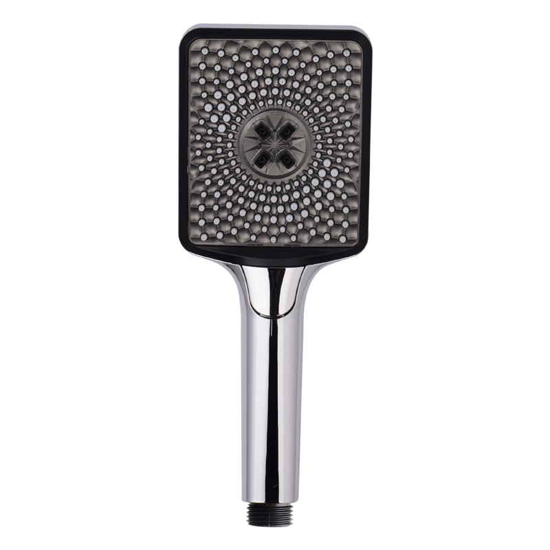 Dokour Ceiling Shower Head Rainfall Jet Star 3 Way Bath Hydromassage Bathroom Toilet Accessories Black Set: Chrom hand shower