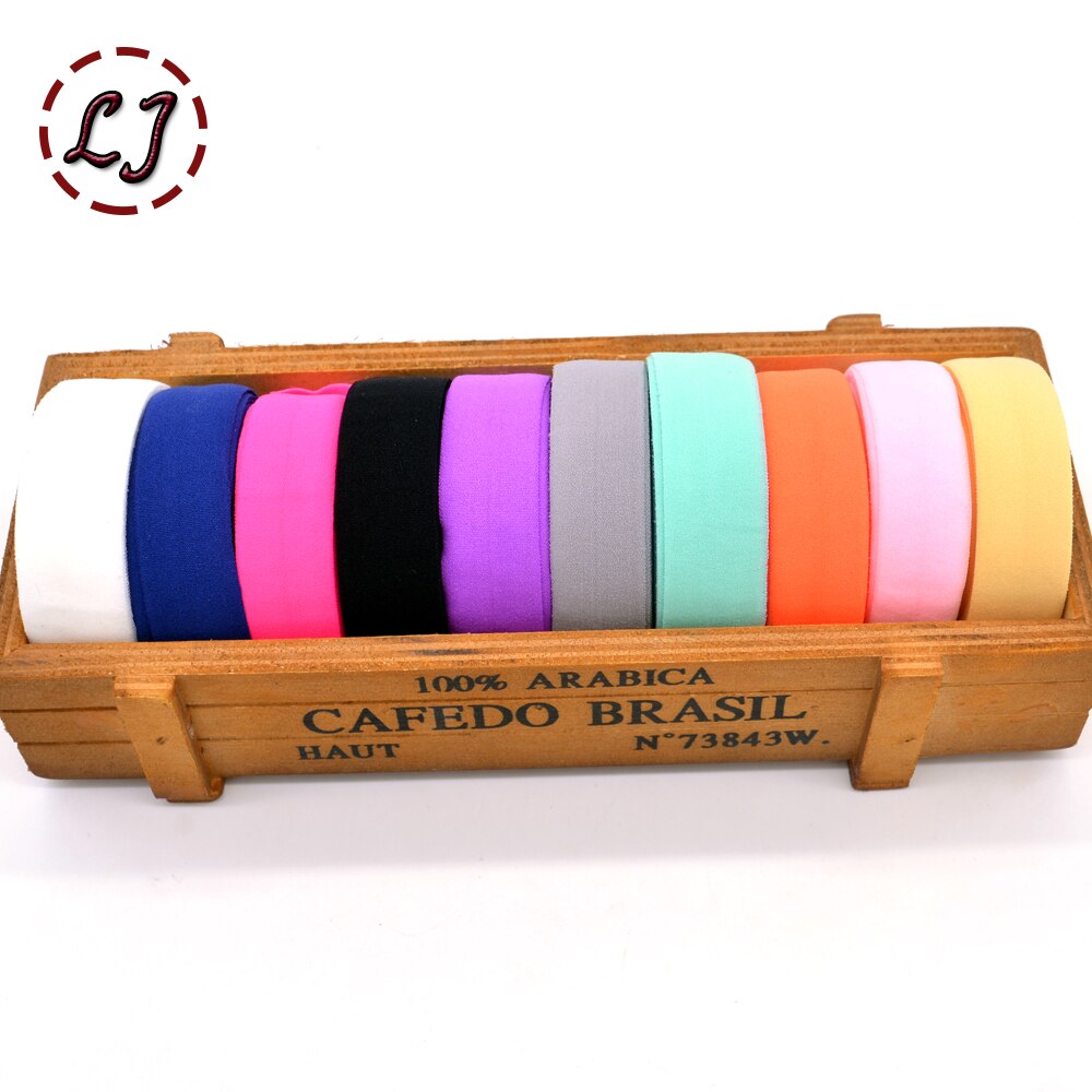 3/4 ''(20mm) matt kleur binding tape elastische lint singels trim kant effen hoofddeksels handgemaakte DIY decoratie ambachten