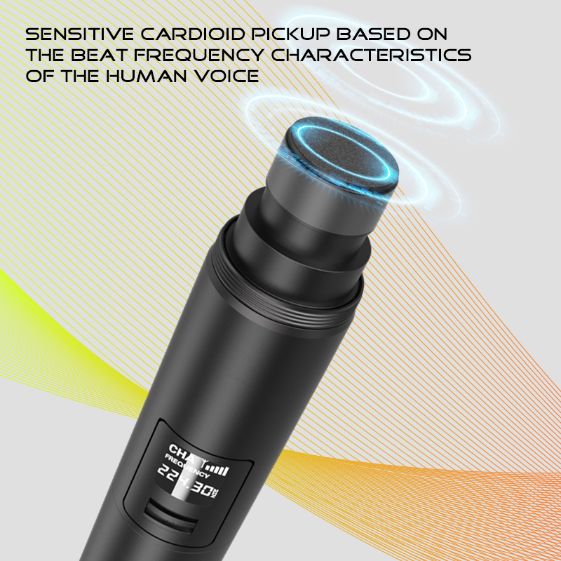 Wireless Microphone Handheld 4 Channel UHF Microphone For Karaoke Wedding Party Band Church Performance