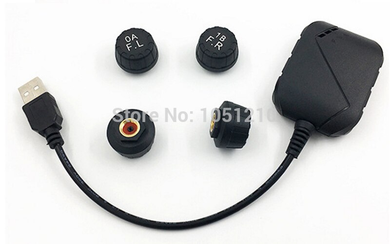 Ouchuangbo TPMS Reifen Druck Überwachung System mit 4 Externe Sensor Reifendruck Alarm unterstützung USB Hafen: Ursprünglich Titel