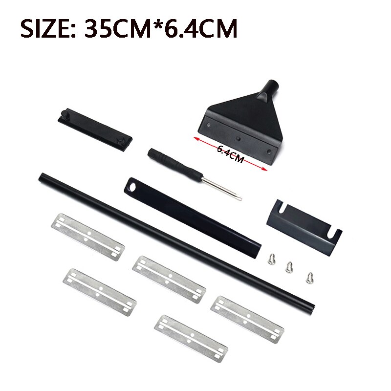 Aquarium cleaning tool fish tank flat sand algae removal dual-use glass algae removal scraper household cleaning supplies tool: WHITE