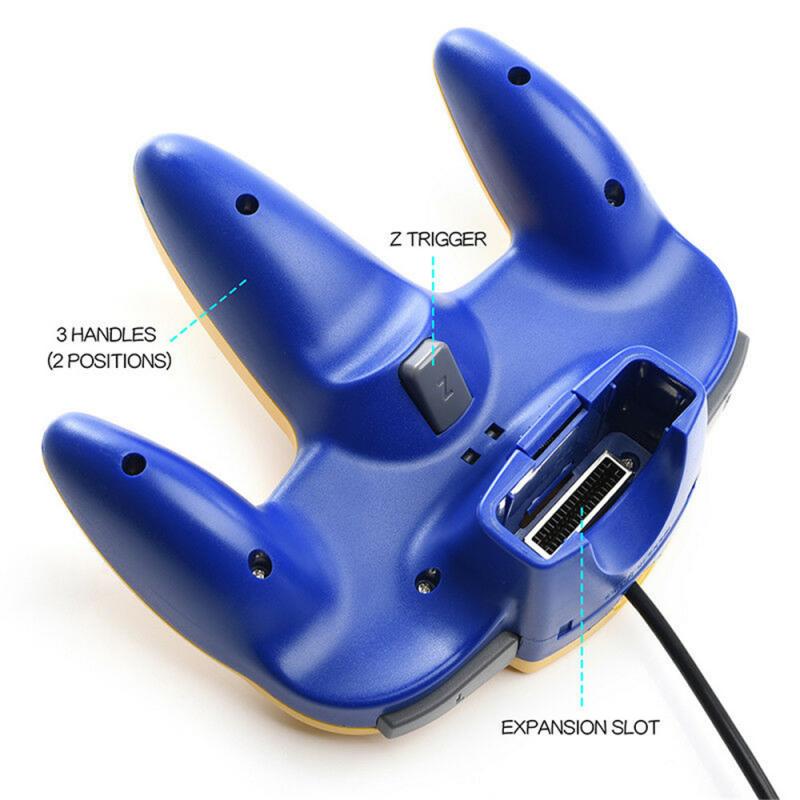 2 uds N64 Gamepads con cable controlador de juego Joystick Gamepad mucho Gamepad con cable para Nintendo 64 consola de juegos para Nintendo Gamepad
