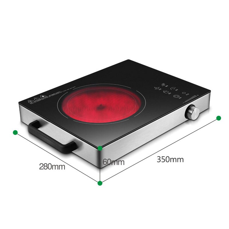 Kitchen Electric Induction Cooker Cooktop Mini Burner Portable Home Countertop Cooker Appliance Cooking Tools 2200W 220V