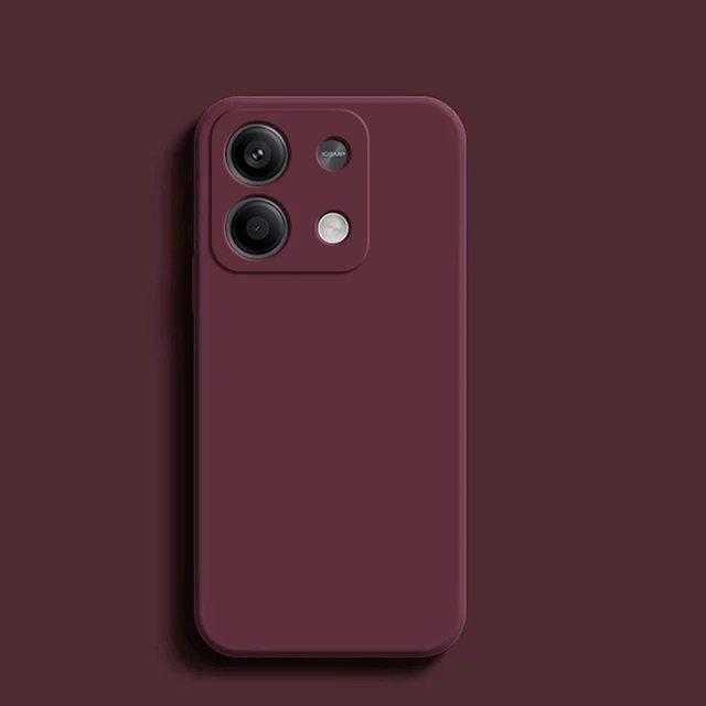 Custodia redmi note 13 pro 4g in silicone liquido morbido tpu quadrato per xiaomi redmi note 13, note 13 pro plus, note 13 pro 4g.: Alluminio / Rosa scuro