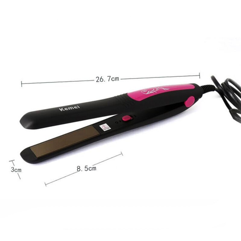 Kemei-plancha de pelo Km-328 alisadora portátil, herramientas de estilismo