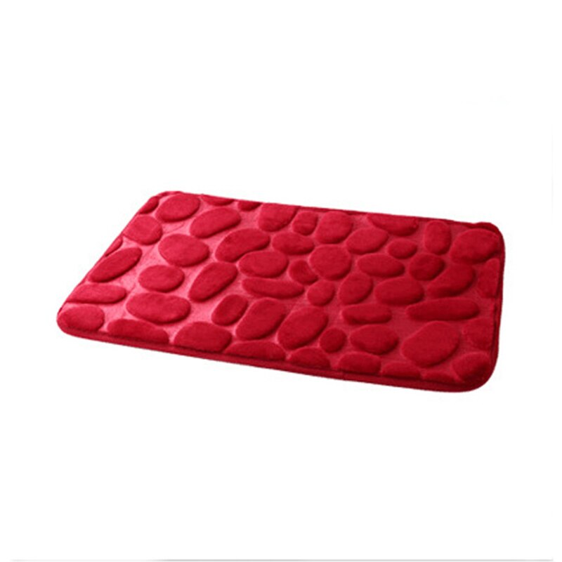 Badrumsmatta minne skum matta korall fleece mattor som halkfria sten flanell pad golv matta set madrass för badrum inredning: Vit