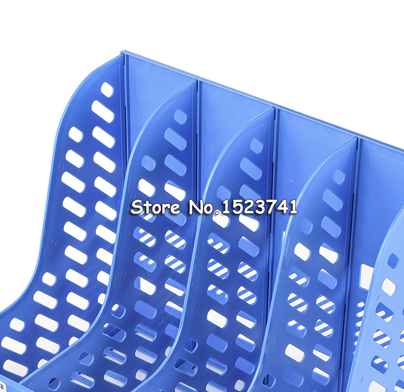 Grey Blue Document Trays File Holder with Small Cases Plastic File Organizer for Desktop Storage Office Suppiles Classify