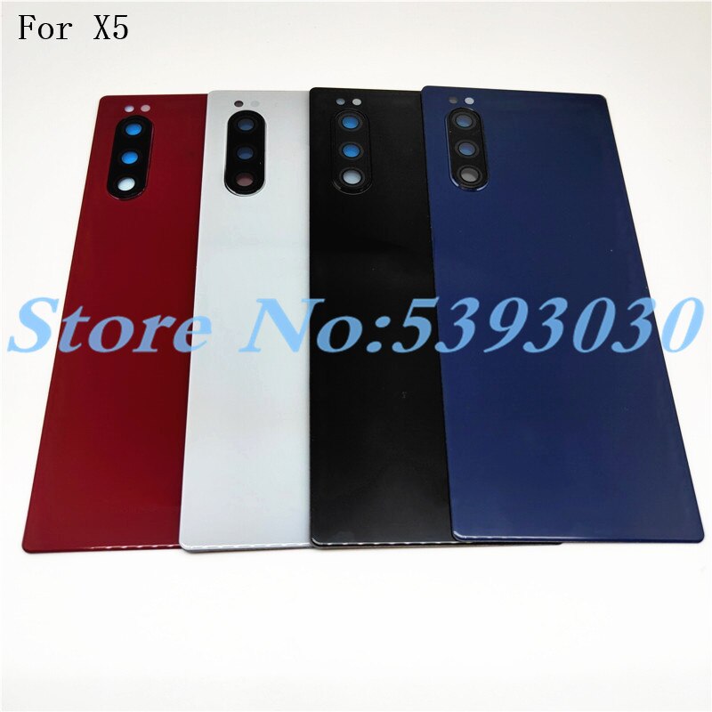 Originalt glas til sony xperia 5 x5 j8210 j8270 j9210 bagdæksel til bagdørshus udskiftning af batteridæksel