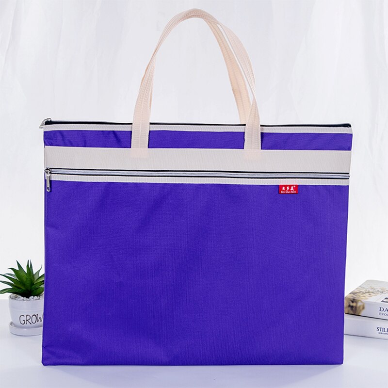Business Document Bag Messenger Work Briefcase Waterproof Fabric Expanding File Folder Tote Travel Portfolio Document Holder Laptop Handbag Expanding Briefcase File Bag Case For Meeting Office & Home