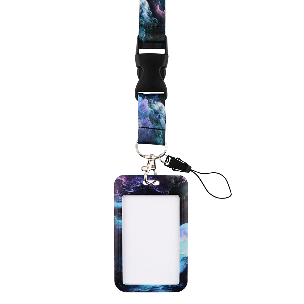 CB1028 Smycze Starry Sky do kluczy Smycz na szyję Smycz na kartę ID Uchwyt na klucze Siłownia Uchwyt na identyfikator DIY Wiszący sznur Art Key Chain