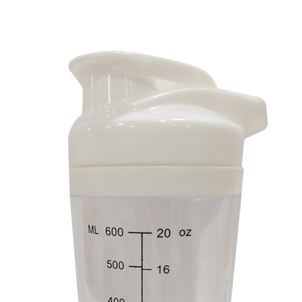 Protein Shaker Bottle Mixer Blender Battery Operated Portable Stirring Blender Cup 600ml (Black/Blue/Rosy/White/Green)