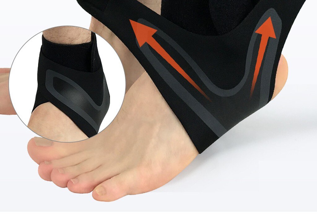 Verstelbare Enkel Voet Ondersteuning Elastic Brace Guard Voetbal Basketbal Sok Enkel Ondersteuning Neopreen