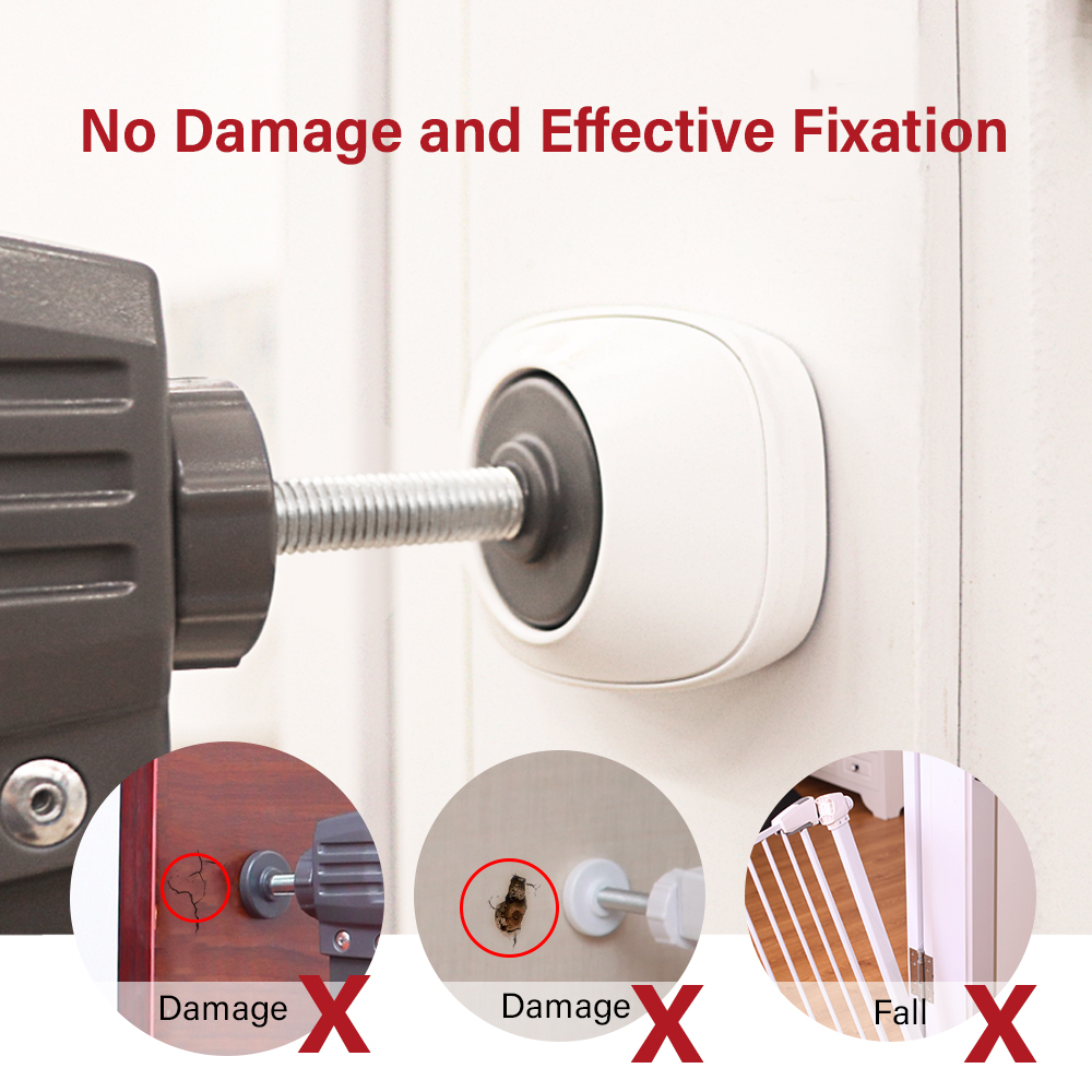 EUDEMON 2pcs Of Pet Gates Wall Guard Safe Wall Bumpers Guard Wall Protector Cups Pads For Pressure Gate Door Stairs