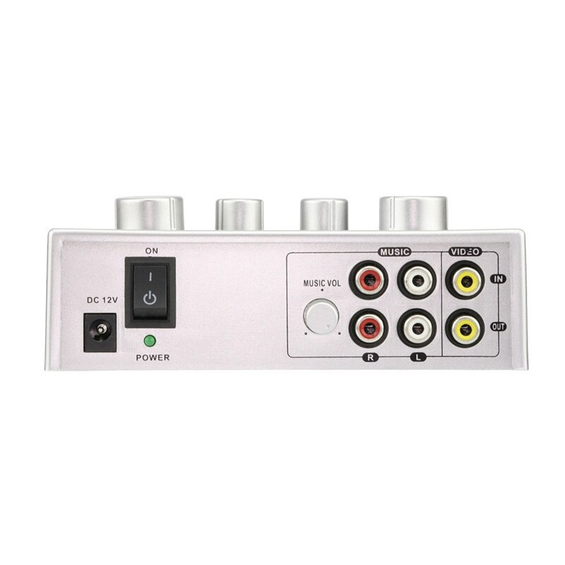 Karaoke Machine Mixer audio professionale Echo Mixer Digital o Sound o dispositivi di sistema argento