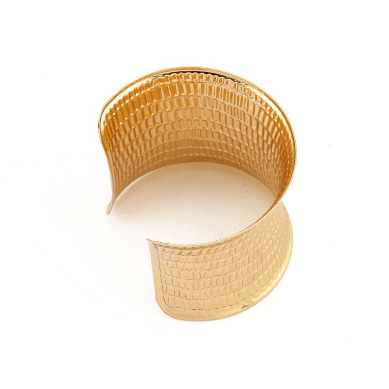 Dayoff europese gouden kleur open manchetten armbanden armbanden persoonlijkheid stippen eenvoudige manchet armbanden voor dames sieraden  b024