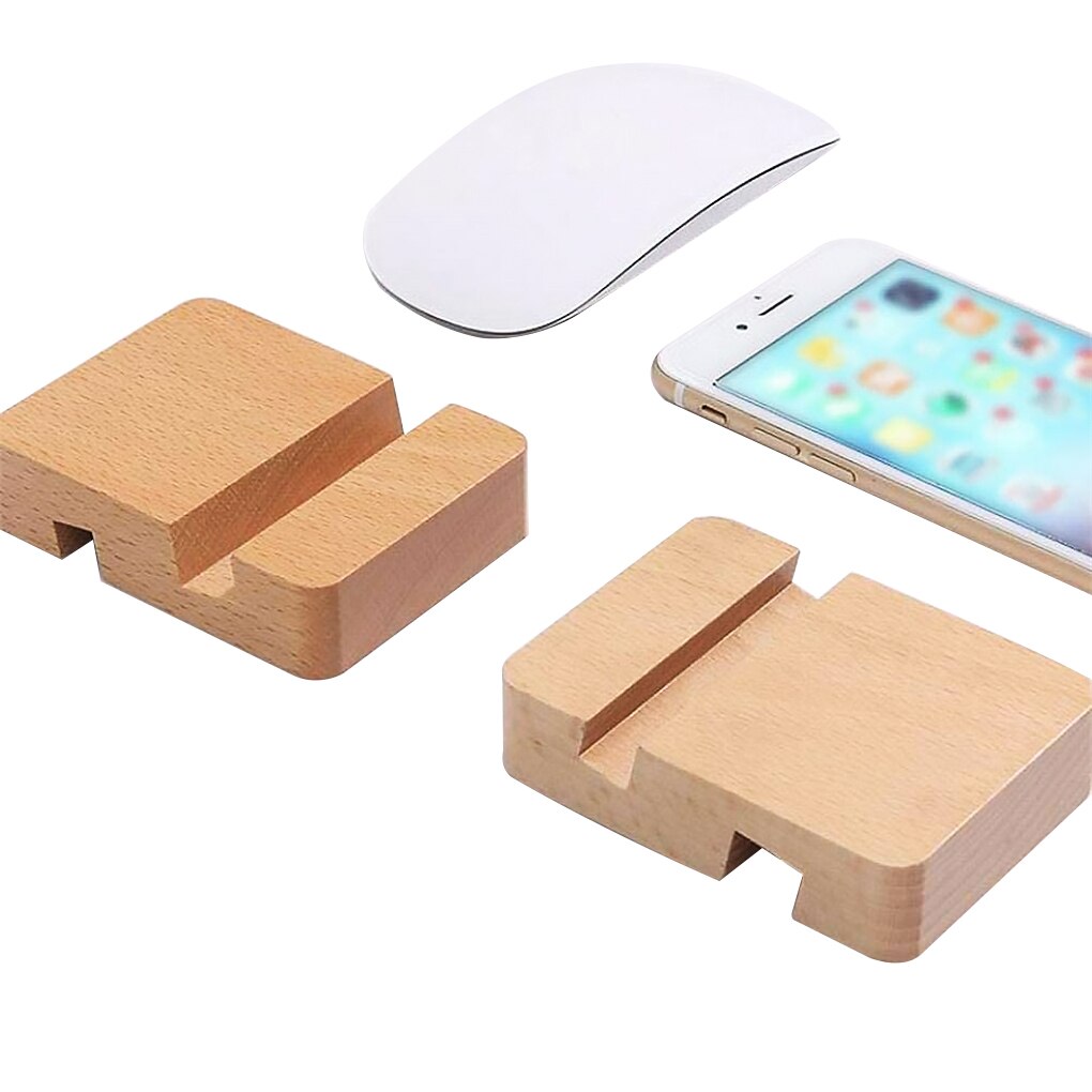 Universele Mobiele Telefoon Houder Stand Houten Houder Voor Iphone 11X7 Xiaomi Bureau Tablet Stand Mobiele Telefoon Houder