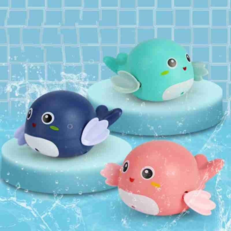 1Pcs Bad Wind-Up Speelgoed Leuke Cartoon Krab Pinguïn Walvis Water Walvis Baby Water Speelgoed Pinguïn Bad Baby baby Speelgoed Speelgoed Voor Kinderen C0W1