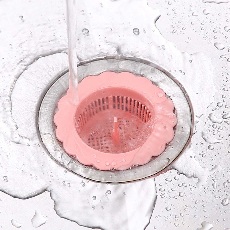 1PCS Kitchen Flower Sink Floor Drain Sink Drain Filter Garbage Insulation Drain Kitchen Bathroom Tools