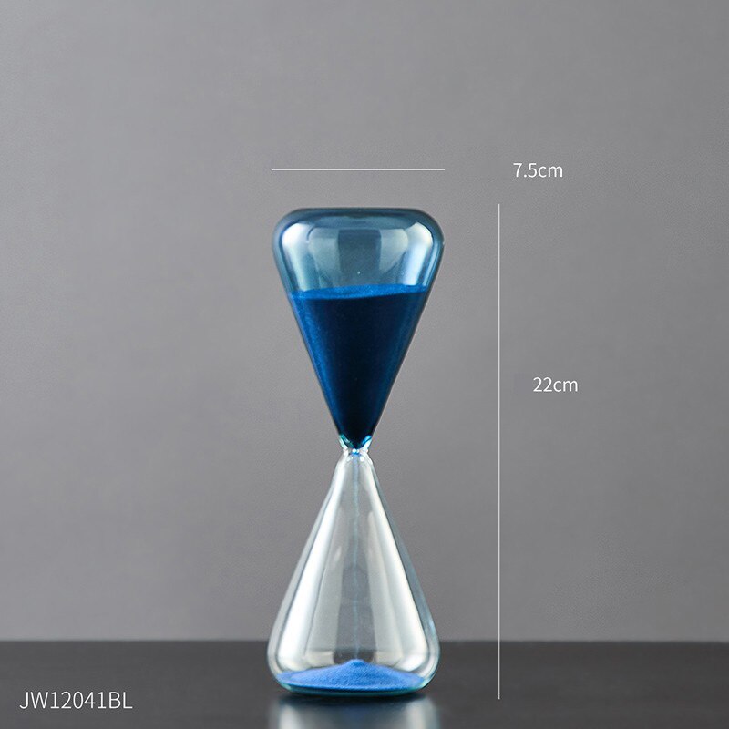 5/30/60 Minutes Hourglass Timer Time Management Tool Personality Glass Hourglass Ornaments Desk home Decorative Toys: 30min Height 8.6in