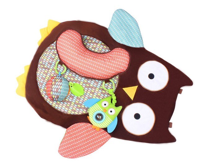 Tapis d&#39;activités pour bébé, tapis de jeu pour ramper, animaux doux, hibou, jeu pour chambre d&#39;enfants, sécurité, jouets éducatifs précoces
