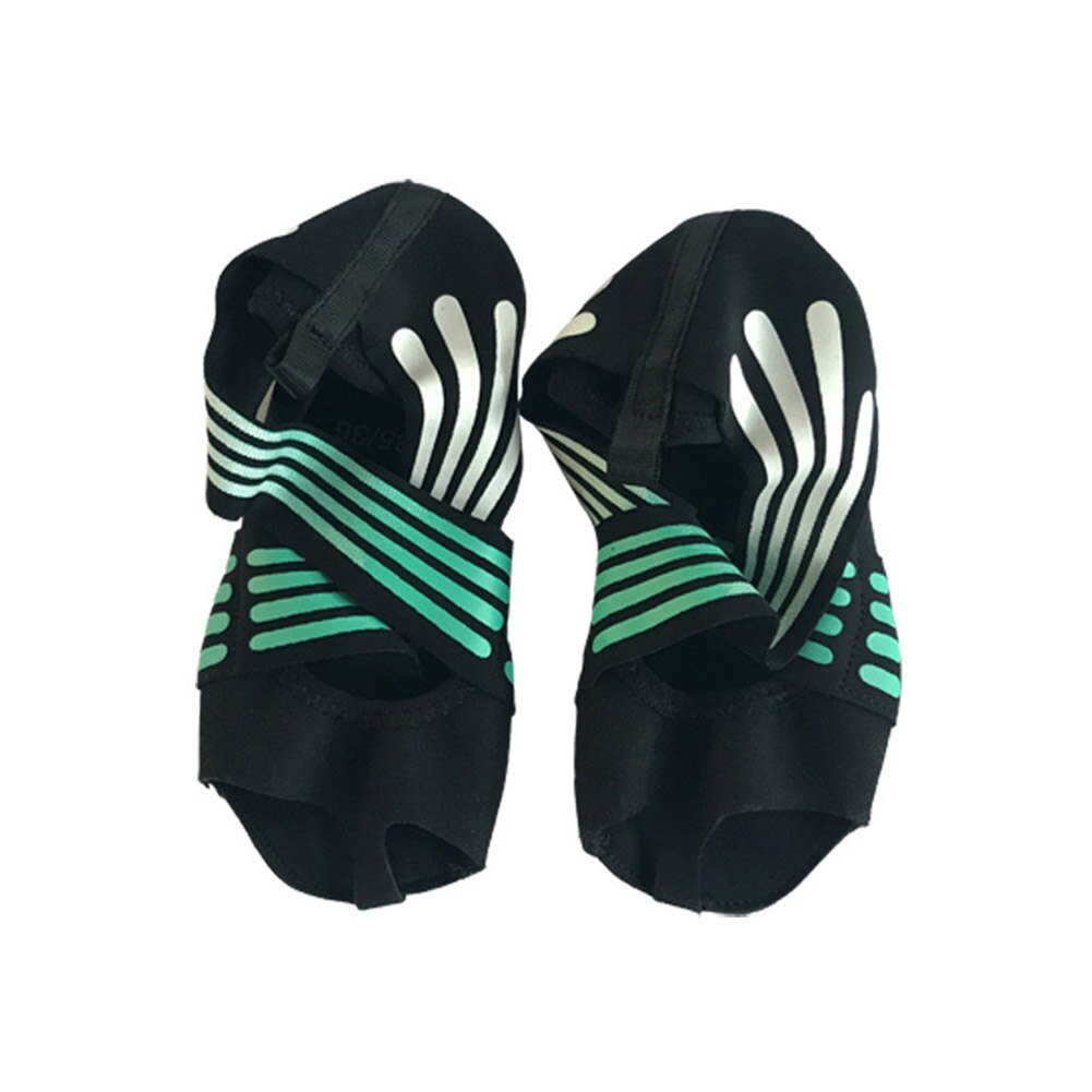 1 Pair Women Non-slip Fitness Dance Pilates Socks Indoor Yoga Shoes H7JP: Blue / M