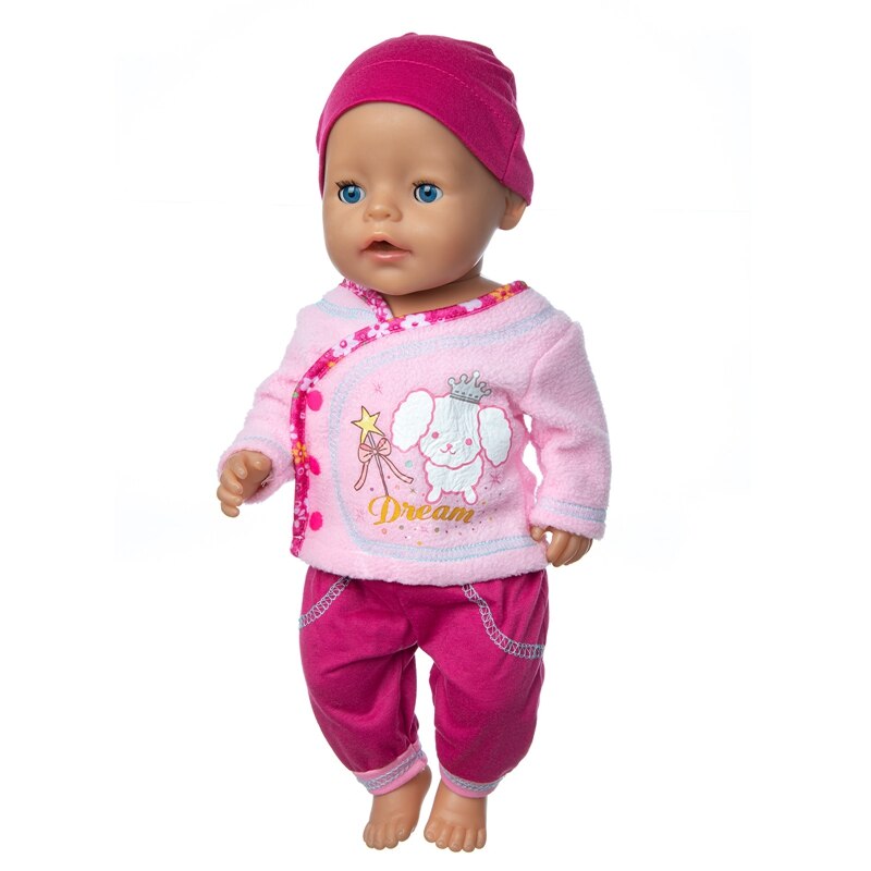 Born Baby Fit 18 pouces 43cm vêtements de poupée trois bleu lapin bleu lapin grenouille bleu Bea poupée accessoires pour bébé d'anniversaire: Q-111