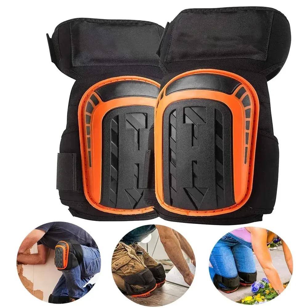 Heavy Duty EVA Foam Padding Knee Pads with Comfortable Gel Cushion and Adjustable Straps for Work and Gardening.