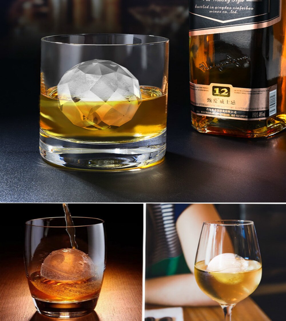 Japan Imported Ice Cube Mold Ice Ball Maker Safety Plastic 5cm Ball DIY Home Bar Use Recommend