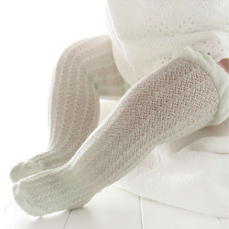 Zomer Dunne Baby Kind Losse Beenwarmers Mosquito Katoenen Baby Mesh Baby Knie Hoge Been Warm Meisjes Jongens Kousen