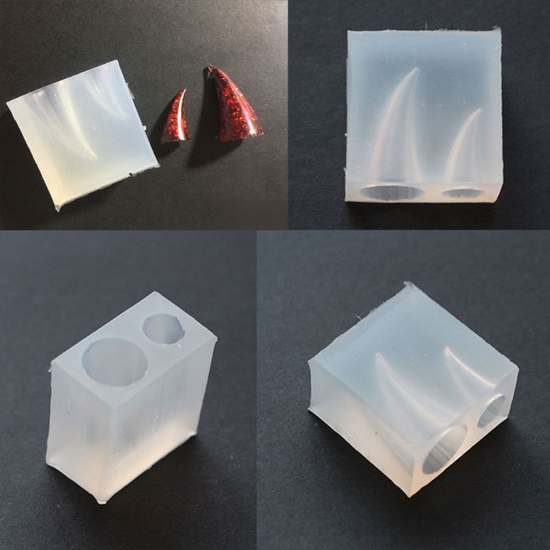 Varitas mágicas de 3 uds., pinzas para el pelo con de Alas del diablo, varita de bruja Molde de resina de silicona, juego de moldes de resina epoxi