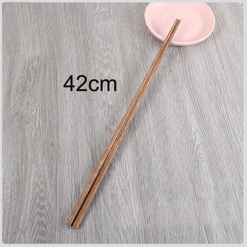 Vacclo-palillos superlargos de madera para cocina, utensilio de cocina para cocinar fideos, olla para freír espagueti, palitos de comida de estilo chino: 4