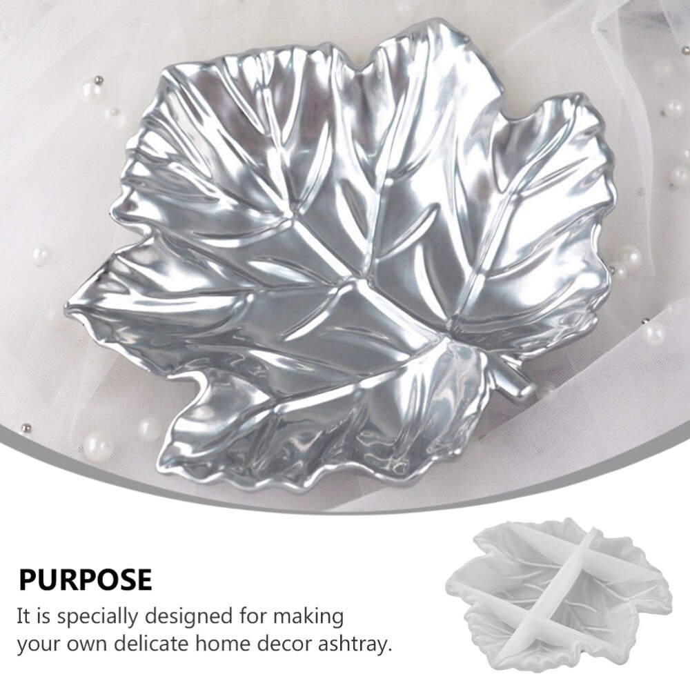 Crystal Epoxy Tray Mold Maple Leaf Shaped Mould Diy Siliconen Mal