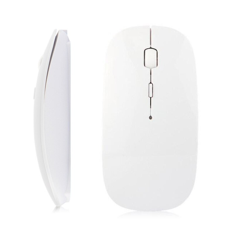 Compatible con ratón Bluetooth para Apple Macbook air, Xiaomi, Macbook Pro, Huawei, Matebook, portátil, portátil, ratón recargable: Blanco