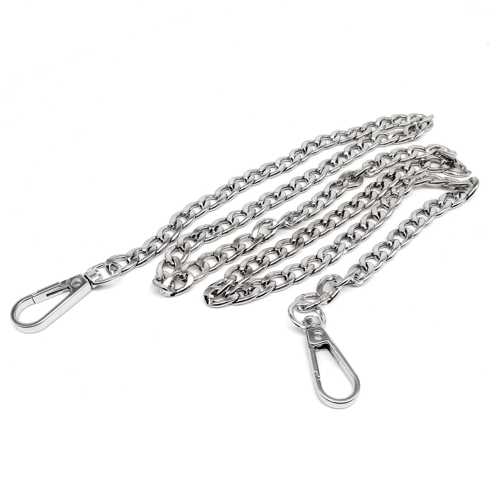 Metalen 60/120Cm Dubbele Gesp Clip Handtas Tas Tas Accessoires Leren Tas Riem Handvat Schouder Vervanging Reparatie Diy: 9 # / Nikkel