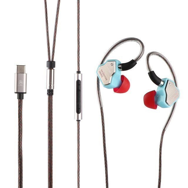 7 Hz Salnotes Zero HiFi 10 mm dynamiczny sterownik douszne słuchawki douszne IEM metalowa membrana kompozytowa magnes N52