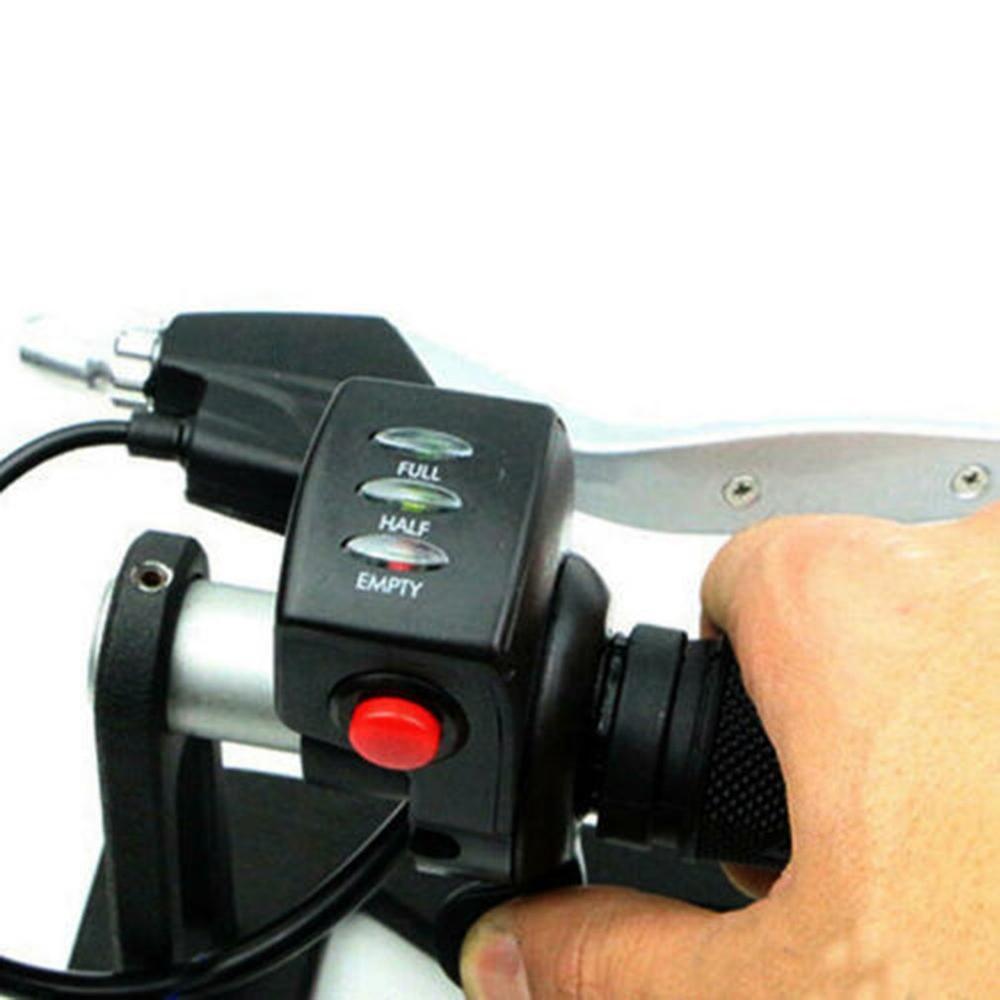 Twist Thumb Throttle Assembly For E-Bike Electric Bike Scooter Led Meter 6 Wires High Performance Great Reliability