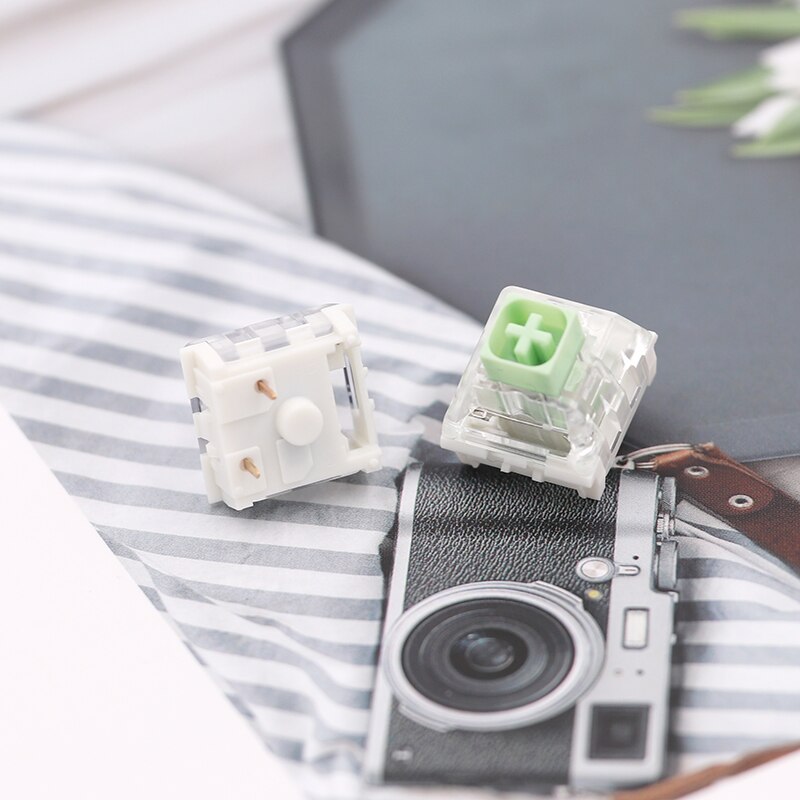 Keypro kailh-boks, kongelig marineblå, jadepink, krystal, tung boks, 3- bens kontakter,  ip56 vandtætte, kompatible cherry mx-kontakter