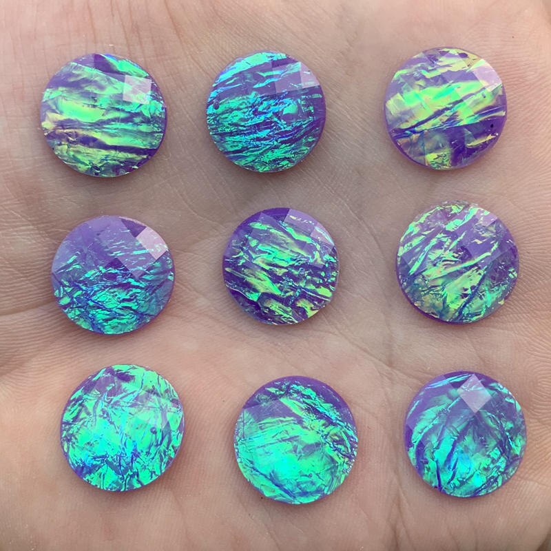 100 Stück Harz-Blumen-Cabochons Mit Flacher Rückseite, Bunte Flache Rückseite, Blumen-Charms, Flache Rückseite, Blumen, Charms, Scrapbooking, Dekorative Charms Für Bastelarbeiten