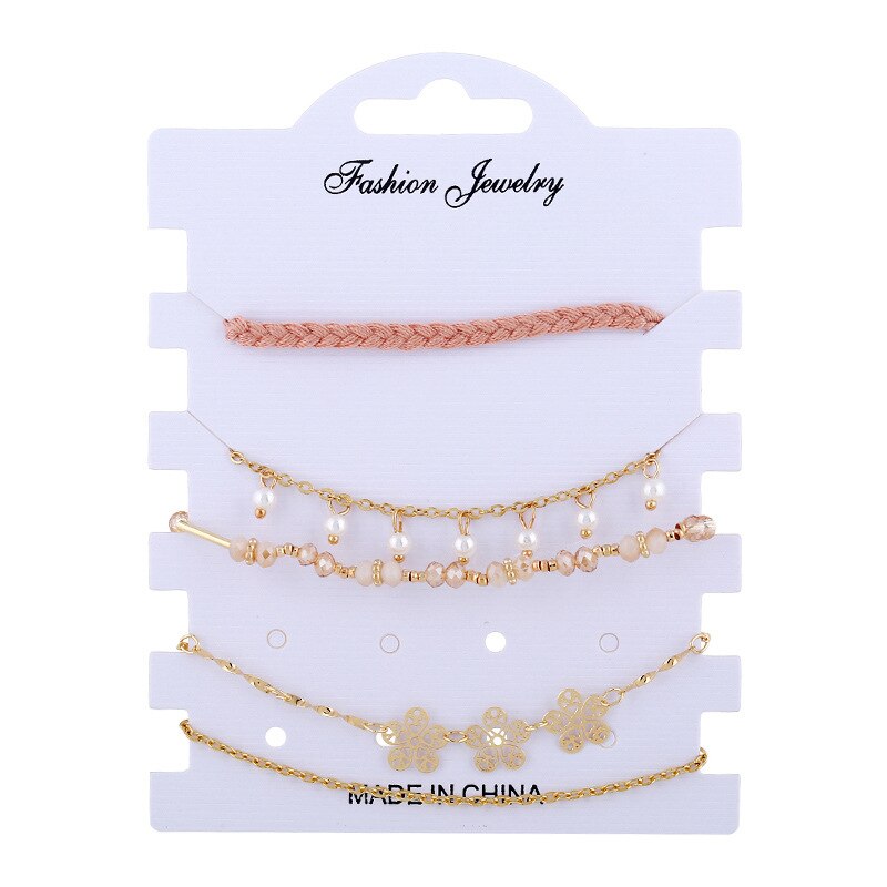 Europese En Amerikaanse Armband Sets Mode Ol Geometrische Ot Gesp Veelzijdige Hand Ornament Accessoires Vrouw Sieraden Vrouwelijke: Goud-kleur