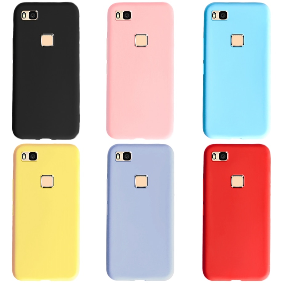 Zachte Gevallen Voor Huawei P9 lite Case Slim Candy Color Silicone Cover Voor Huawei P9 Lite P9lite P 9 lite Case cover Funda