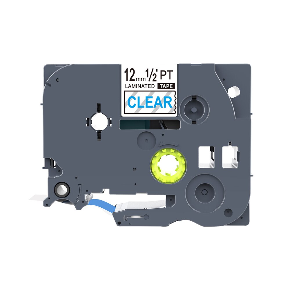 1PCS TZe-131 TZ2-131 Label Tapes PUTY 12mm Black on Clear Compatible for PT200 D210 H110 E110 Brother P-Touch Label Printer: Blue-Clear