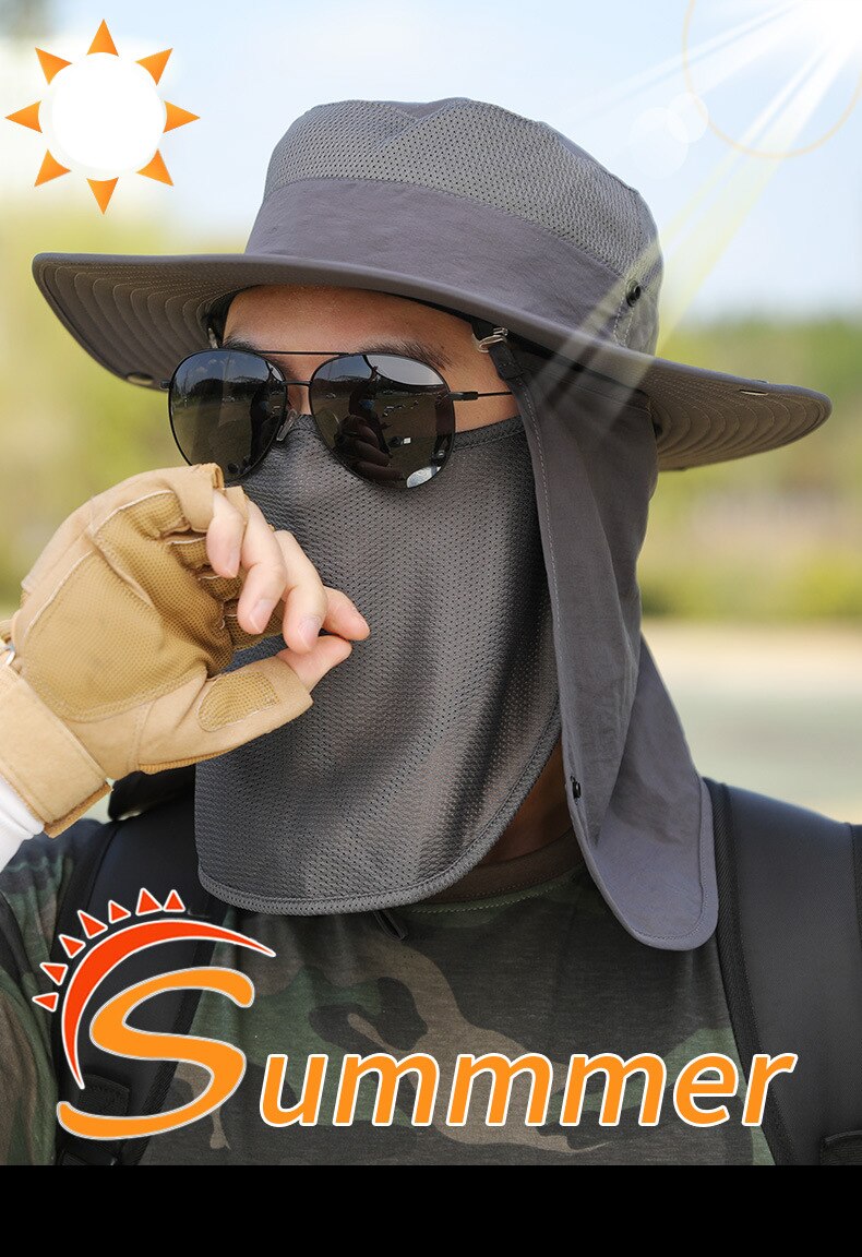 Mode Visser Hoed Heren Zomer Zonnehoed Zonnehoed Emmer Hoed Outdoor Ademend Mannelijke Vissen Hoed Gorras