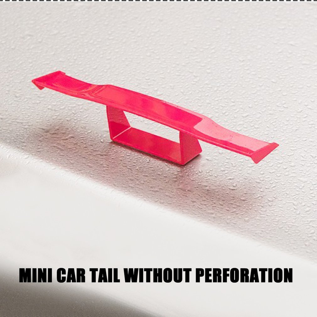 Universal Car Mini Spoiler Wing Creatiee Auto Car Tail Wing Auto Carbon Fiber Texture Decoration 6.7 Inch