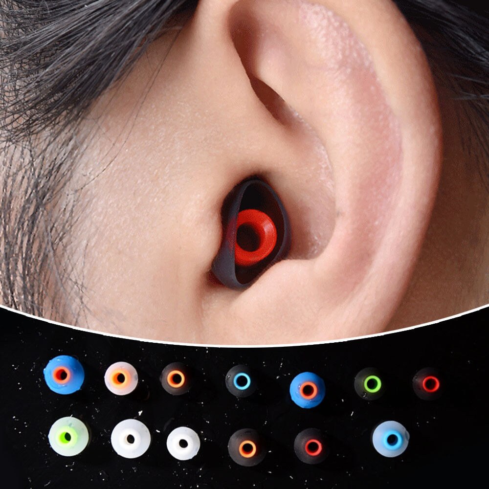 3.8mm Silicone Ear Tips 12pcs In-ear Earphone Covers Cap Earbuds Rubber Headphone Replacement Earplug Pads Cushion