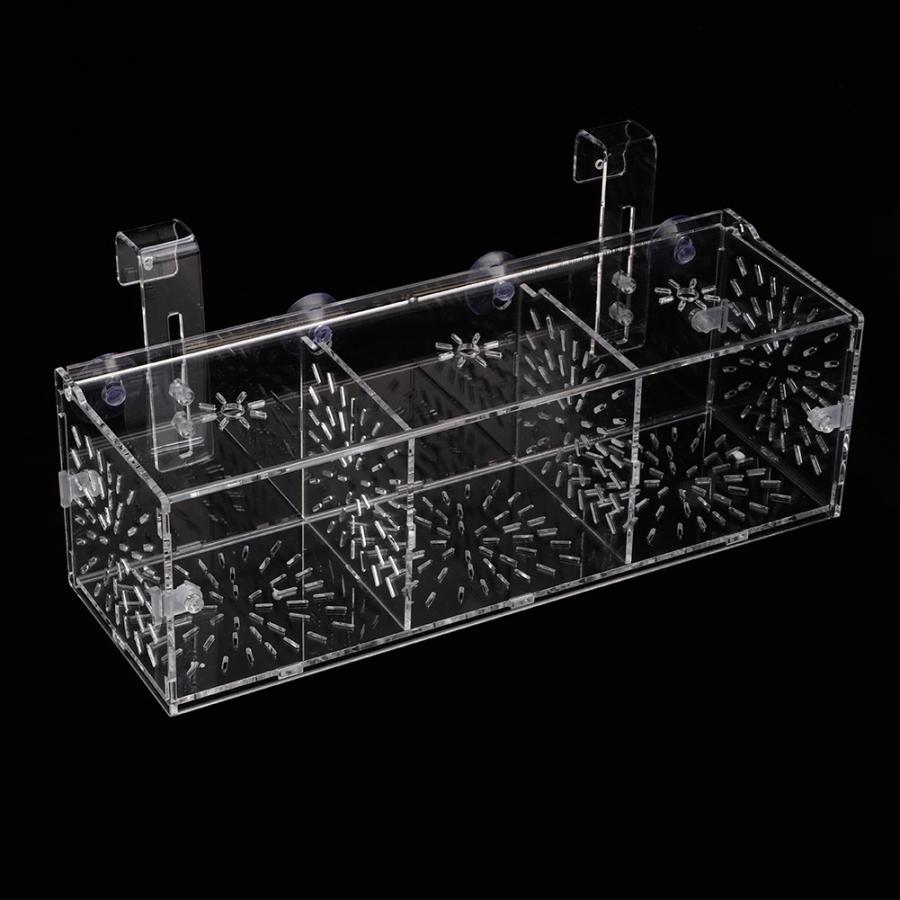 Transparent Acrylic Fish Tank Breeding Isolation Box Aquarium Hatchery Fish Breeding Incubator Holder