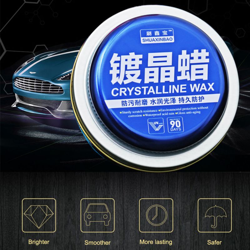 Revestimiento de cera para cristal, resistente al agua, chapado en automático, revestimiento de cera sólida para pintura de coche