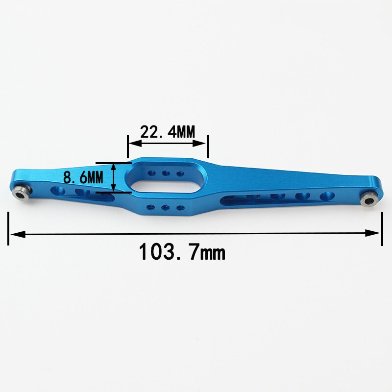 2pz 95 Millimetri Foro Al Foro di Collegamento Del Metallo Bracci delle Sospensioni Posteriori collegamento per Fy01 Fy02 Fy03 Wltoys 12428 12423 1:12 Rc auto Aggiornamento Ricambi H